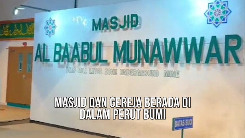 Masjid dan Gereja Berada di Dalam Perut Bumi