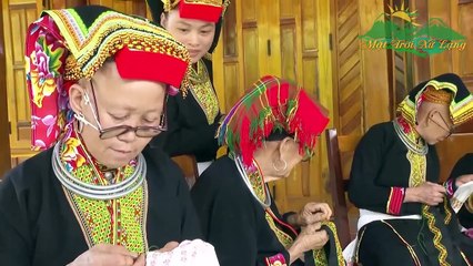 Tìm hiểu nghề thêu thủ công truyền thống dân tộc Dao thôn Lân Châu, xã Hữu Liên