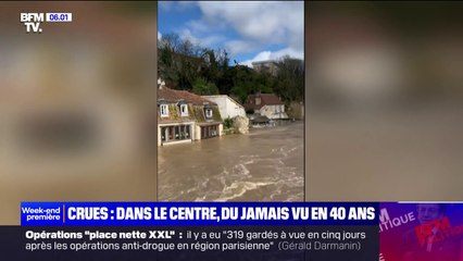 Download Video: De fortes pluies font déborder les cours d'eau en Indre-et-Loire et dans la Vienne