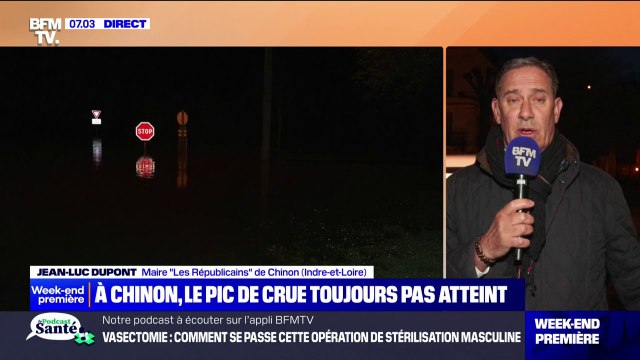 Le niveau aujourd'hui n'est plus du tout préoccupant au regard des annonces que nous avions eu hier : Jean-Luc Dupont, maire (LR) de Chinon (Indre-et-Loire) fait le point sur le niveau de la Vienne