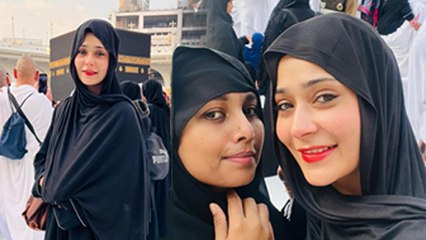 Tv Actress Sara Khan Perform First Umrah Photos Troll, Public Angry Reaction “Lipstick Nahi Lagate….