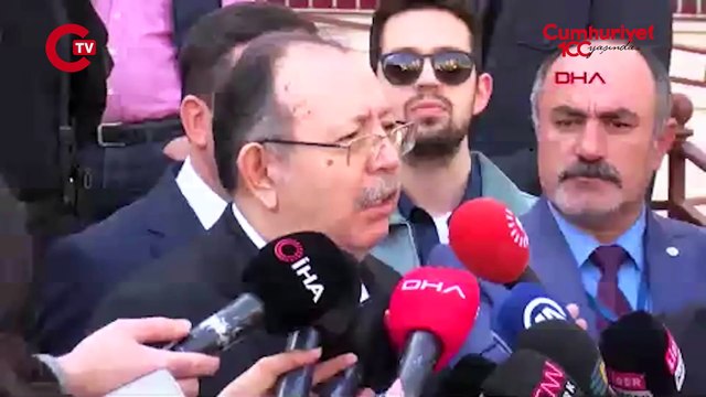 YSK Başkanı Ahmet Yener, oy verdikten sonra açıklama yaptı