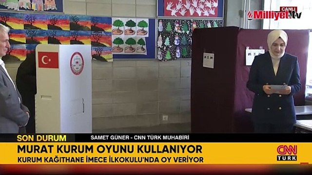 Cumhur İttifakı'nın İstanbul adayı Murat Kurum oyunu kullandı