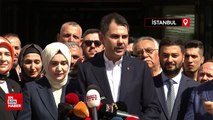 Murat Kurum oy kullandıktan sonra gazetecilerin sorularını yanıtladı