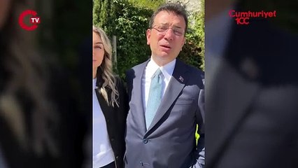 Ekrem İmamoğlu konuşma yapıyor