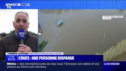 Crues: "On est un peu inquiets", témoigne Yannick Tartarin, maire de La Roche-Posay