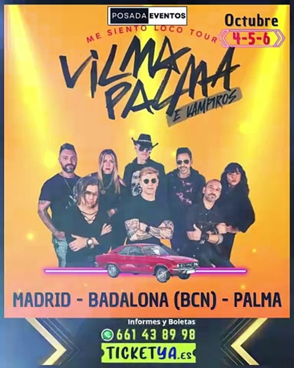 PROMOCIONAL GIRA ESPAÑA 2024 VILMA PALMA E VAMPIROS
