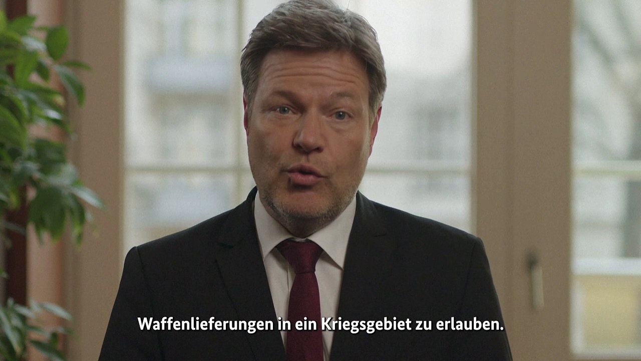 Habeck fordert mehr Waffen für die Ukraine