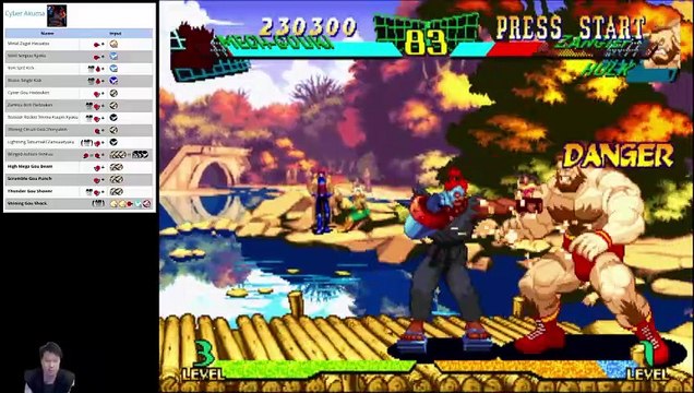 (PSX) Marvel Super Heroes vs Street Fighter - 03 - Cyber Akuma - Lv 8