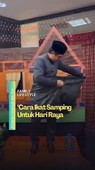 Cara ikat samping untuk hari raya