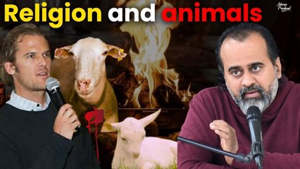 Acharya Prashant interviewed by Kip Andersen (#christspiracy) || Religion and animals (2017)