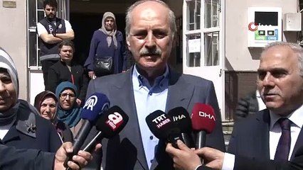 TBMM başkanı Kurtulmuş sandık başında! Oyunu kullandı açıklamayı yaptı