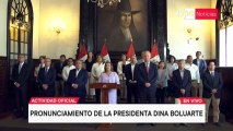 VÍDEO | Dina Boluarte se pronuncia tras los registros en su domicilio y denuncia el allanamiento 