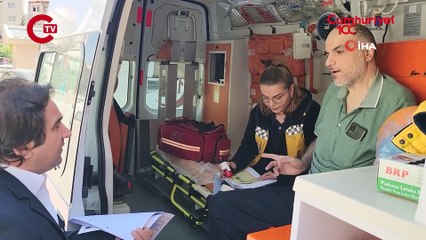 SMA hastası yurttaş oyunu ambulansta kullandı