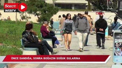 Önce sandığa sonra boğazın soğuk sularına