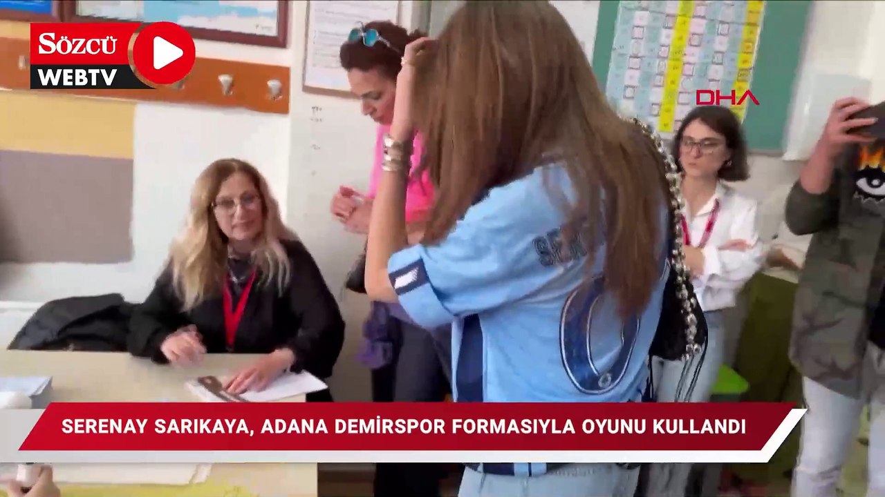 Serenay Sarıkaya, Adana Demirspor formasıyla oyunu kullandı