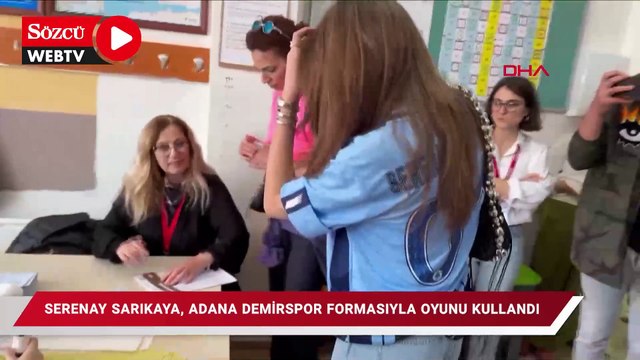 Serenay Sarıkaya, Adana Demirspor formasıyla oyunu kullandı