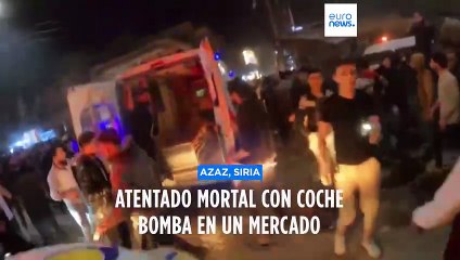 Decenas de muertos y heridos al explotar un coche bomba en un mercado Sirio