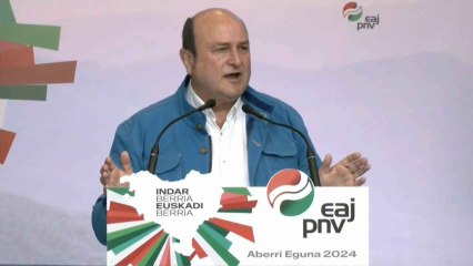 Ortuzar pide movilizar el voto y sugiere que Bildu "oculta" sus verdaderas intenciones.