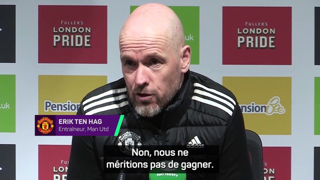 Ten Hag : Quand vous menez à ce moment du match, vous devez prendre les trois points