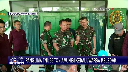 Télécharger la video: Panglima TNI Ungkap Asal Ledakan Gudang Peluru TNI AD, Sebut Amunisi Kedaluwarsa Lebih Sensitif