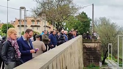 La crecida del río Guadalquivir a su paso por Córdoba