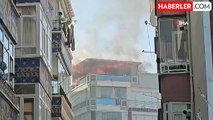 Başkentte çatı yangını paniğe neden oldu