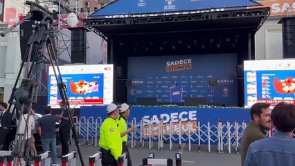 İlk sonuçlar açıklandı; AKP İstanbul il binası önündeki ekranlar kapatıldı