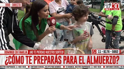 Seguimos entregando huevos de pascua en Parque Rivadavia