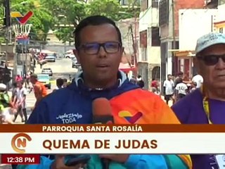 Caracas | Pqa. Santa Rosalía conmemora la tradicional Quema de Judas como acto de fe y reencuentro
