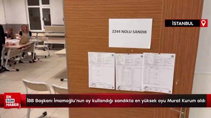 Download Video: İBB Başkanı İmamoğlu’nun oy kullandığı sandıkta en yüksek oyu Murat Kurum aldı