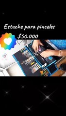 Estuche para guardar pinceles