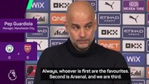 'Liverpool are the favourites' - Guardiola admits title concerns after Arsenal draw