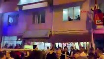 Balkon konuşmasında balkon çöktü: Yaralılar var