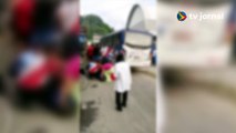 Micro-ônibus atropela pessoas durante procissão em Jaboatão dos Guararapes