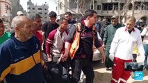 Gaza: ataque israelí golpeó un campamento de refugiados en el centro del enclave