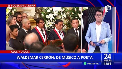 Waldemar Cerrón recita poema en el Congreso: " Me gustan tus manos, no solo por acariciarme”