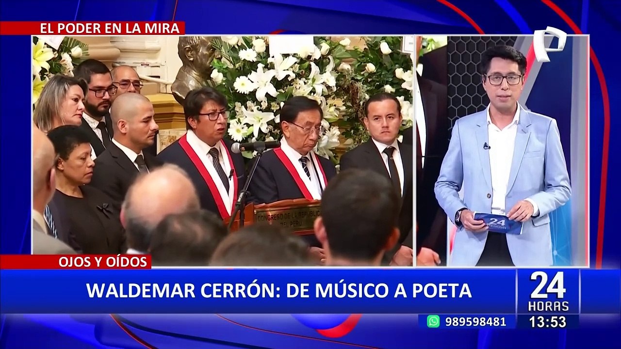 Waldemar Cerrón recita poema en el Congreso: " Me gustan tus manos, no solo por acariciarme”