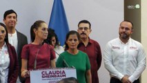 Claudia Sheinbaum analizan la propuesta de un Trolebús elevado para Jalisco