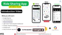 INTRODUCTION: Ride Sharing App Like UBER, CAREEM and INDRIVE with ADMIN Panel | Flutter Smashers