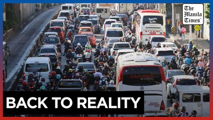 Post-Holiday Traffic Backlog on EDSA-Kamuning 🚗