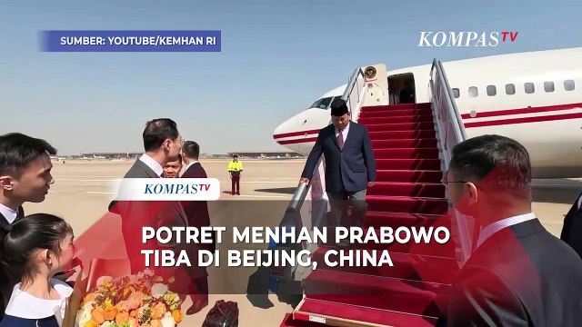 Potret Menhan Prabowo Subianto Tiba di China, Akan Temui Presiden Xi Jinping