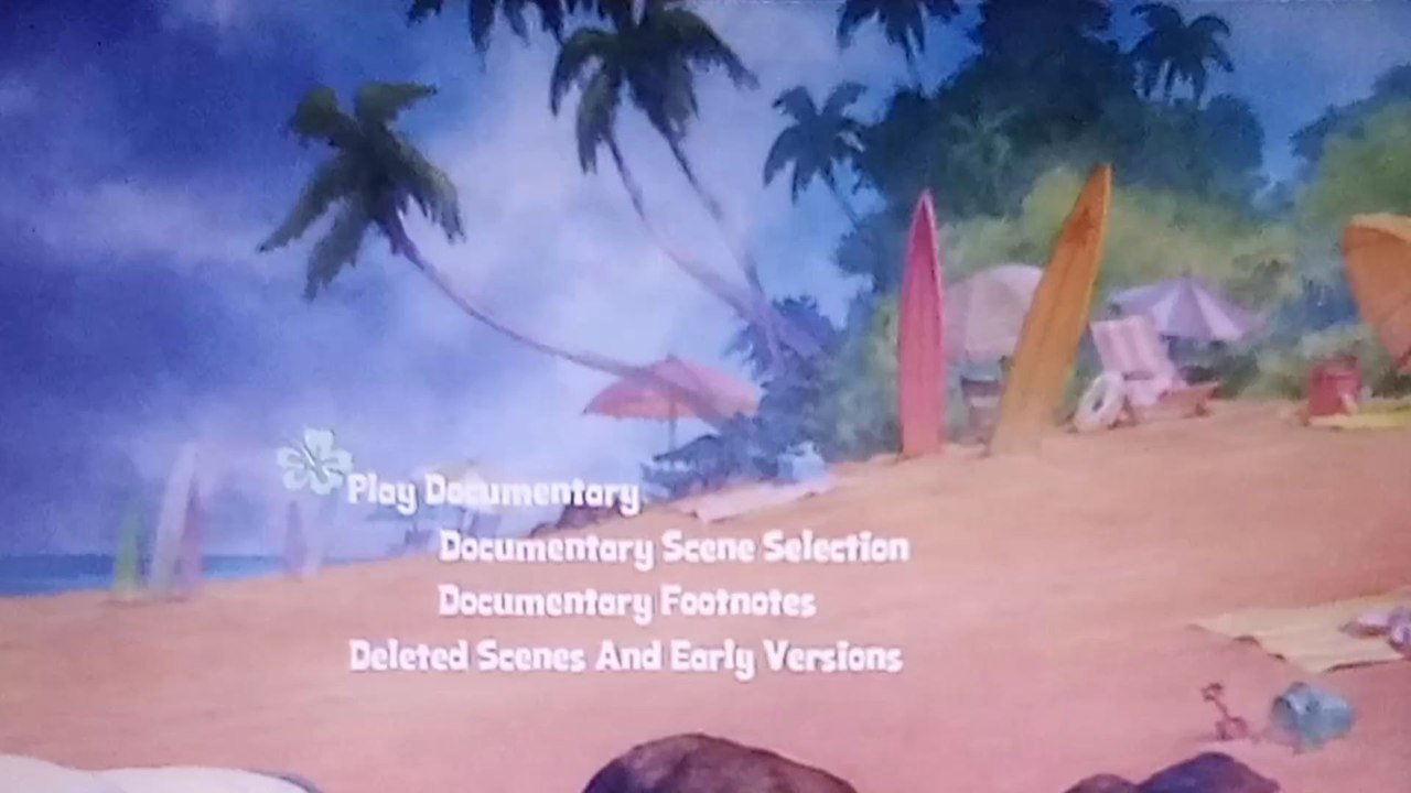Lilo & Stitch 2-Disc Big Wave Edition Menu Walkthrough DVD 2009