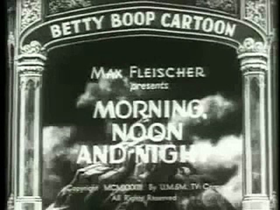 Betty Boop (1933) Morning noon and night, animated cartoon character designed by Grim Natwick at the request of Max Fleischer.