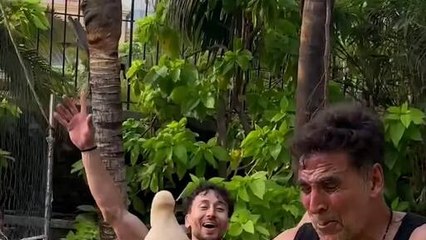 भागकर पहुंचे अक्षय कुमार को टाइगर श्रॉफ ने ऐसे बनाया मूर्ख