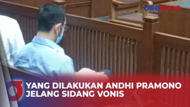 Momen Andhi Pramono Baca Buku Kumpulan Doa Jelang Vonis Kasus Gratifikasi
