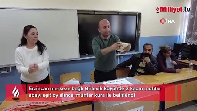 Oylar eşit çıktı, muhtar kurayla belirlendi