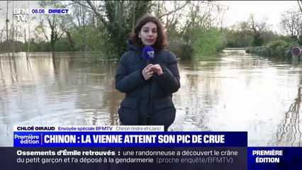À Chinon, la Vienne atteint son pic de crue à 5,42 mètres