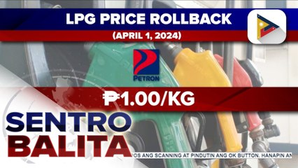 Bawas-presyo sa LPG, epektibo ngayong araw