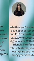 Get PHP Hosting in Less than 90sec .Check the video to  see how?